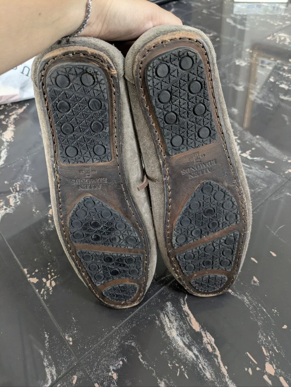 Allen Edmonds Super Sport Camp Moc Driver Suede Moccasins Size 8.5